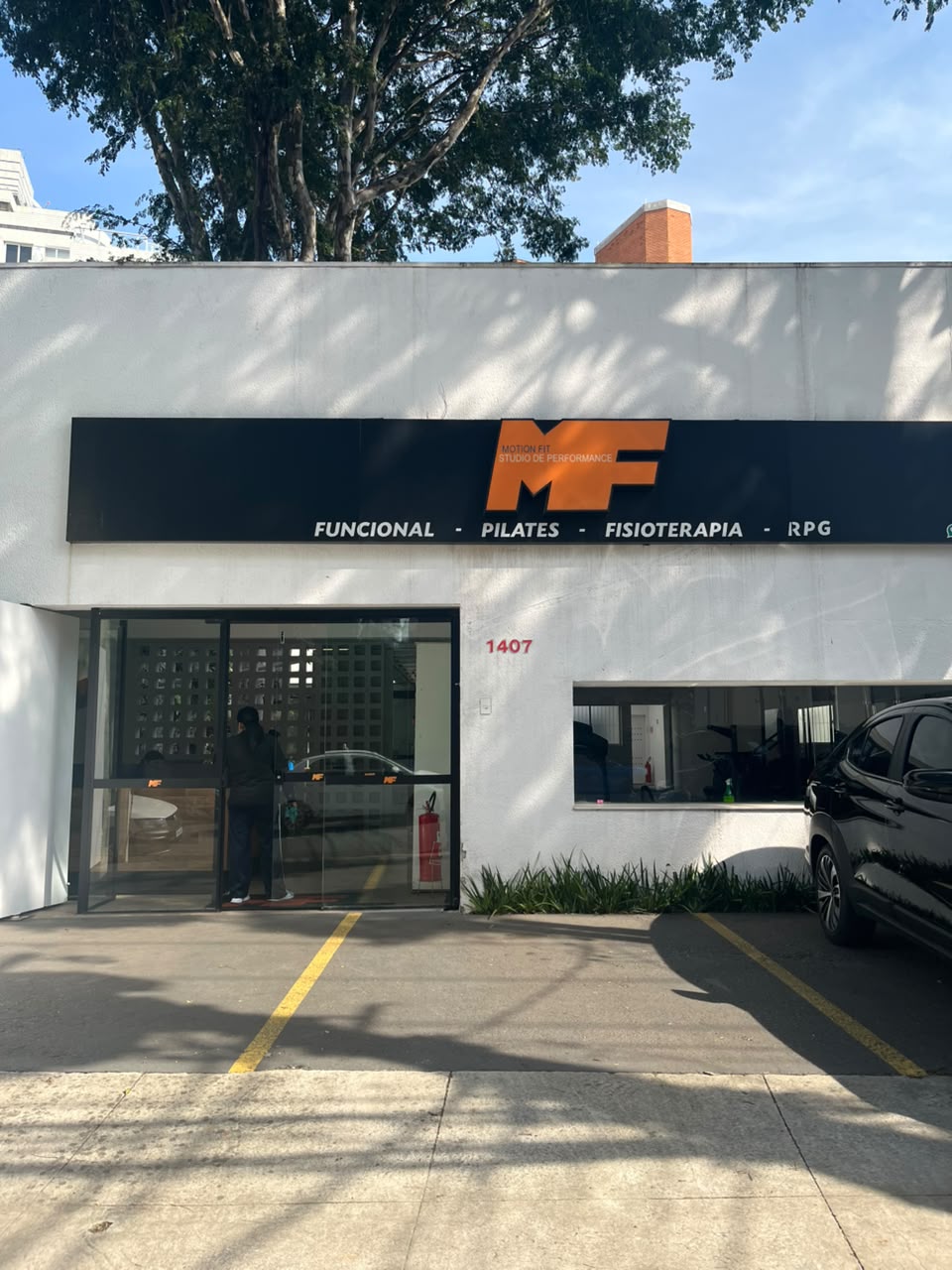Fachada do Motion Fit Studio na Vila Madalena